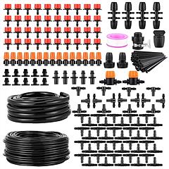 Drip Irrigation Kit Automatic Garden Irrigation System Misting Plant Watering Drip Kit for Garden Greenhouse Flower Bed Patio Lawn