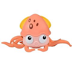 Rechargeable Baby Crawling Octopus Toy with Music LED Lighting Children Electric Moving Walking Kid Toy Obstacle Avoidance Function Suit for Kids Over