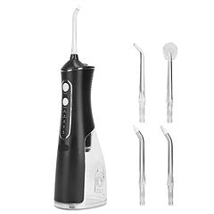 Portable Water Dental Flosser Cordless Rechargeable Dental Oral Irrigator IPX7 Waterproof Teeth Cleaner with 4 Modes 4 Nozzles 10.15oz Detachable Wate