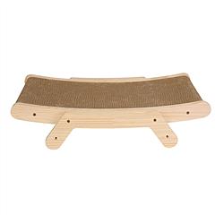 5 Changeable Forms Cardboard Cat Scratcher Double-Sided Cat Scratching Pad With Solid Wood Structure Indoor Reversible Cat Scratcher Lounge