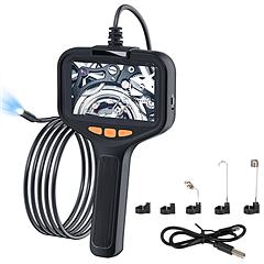 4.3in Inspection Camera with Light Articulating Borescope Endoscope Camera with 16.4FT Wire 2 Modes 3 Adjustable Brightness IP67 Waterproof for Plumbi