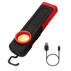 LED Work Light Pocket Light Mini Magnetic Flat EDC Flashlight with 4 Modes Hook IP44 Waterproof Dimmable for Repairing Emergencies