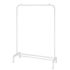 33lbs Loading Garment Racks Freestanding Clothing Racks Clothes Rack Stands Organizer with Bottom Shelf for Dormitory Home