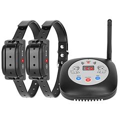328FT Electric Wireless Dog Fence System With GPS Location Monitor Collar Receiver Rechargeable Beep Vibration Fence System for Small Medium Large Dog