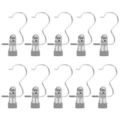 30 Pack Hanging Clips for Closet Multifunctional Clothes Pins Heavy Duty Space-saving Laundry Hooks for Boots Jeans Hats Towels Socks Pants Handbags T
