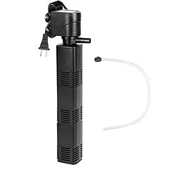 4 in 1 Submersible Aquarium Filter for 60 to 160Gallon Fish Tank Powerful Internal Fish Tank Filter with Biochemical Cotton Filter For Saltwater Fresh