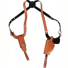 Shoulder Holster With Adjustable Straps Magazine Holder Vertical PU Leather Gun Holster For Concealed Carry Fit For M1911 Glock Sig Sauer