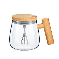Electric Mixing Mug 400ML High Speed Mixing Cup USB Rechargeable Self String Mug IP67 Waterproof One Button Start for Coffee Milk Protein Powder Egg