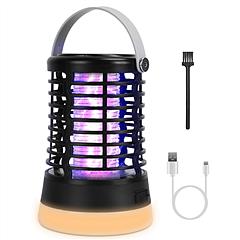 4 In 1 Bug Zapper Light Rechargeable Mosquito Zapper for Indoor Outdoor  Waterproof Mosquito Killer Lamp with 3 Lighting Modes for Patio Yard Home