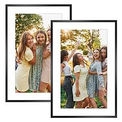 2 Packs 16x24in Picture Frames Wall Gallery Photo Frame Wall Mounted Poster Display Frame  for Horizontal Vertical Wall Mounted