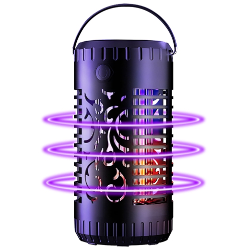 Solar Bug Zapper Garden Flame Flying Insect Killer Lamp Torch Mosquito ...