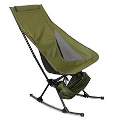 Portable Camping Rocking Chair 198LBS Weight Capacity Included Carry Bag High Back Rocker Chair For Patio Fishing Beach Lawn Travel