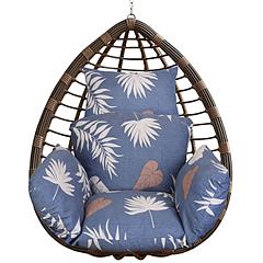 Egg Chair Cushion Hanging Basket Seat Cushion Thicken Soft Egg Swing Chair Pad Hanging Egg Chair Cushion with Headrest