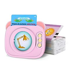 Spanish & English Talking Flash Cards 224 Sight Words Bilingual Flash Cards Rechargeable Card Early Education Device Educational Toy for Boys Girls Ag