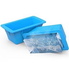 2 Pack 6.6LBS Silicone Freezer Molds Ice Block Molds Ice Pop Molds for Ice Baths Soup Seafood Freezing DIY Ice Decorations