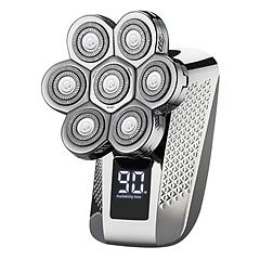 Head Shavers for Bald Men 5 In 1 7D Electric Rotary Razor Rechargeable Cordless Head Beard Trimmer Shaver Kit IPX6 Waterproof Dry Wet Grooming Kit wit