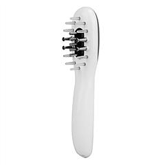 Electric Scalp Massage Comb Microcurrent Hair Brush Handheld Head Scratcher Massager Hair Oil Applicator with Vibration Micro-Current Mode Red & Blue 