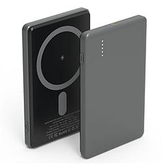 2 In 1 5000mAh 8MM Slim MagSafe Wireless Power Bank PD20W Magnetic Fast Charger Portable Phone Charger Fit for IOS Phone 15 14 13 12 Series And More