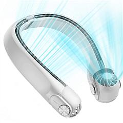 Portable Neck Hanging Fan Hands-free Cooling Personal Fan with 3 Speeds 360ºAir Flow Adjustable Neck Width for Home Office Travel Dormitory