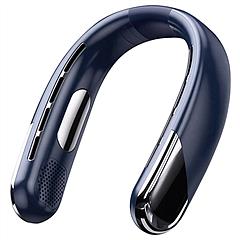 Portable Neck Fan With Type-C Charging Battery Hands-Free Bladeless Personal Fan 5 Speeds Digital Display Adjustable Neck Width for Man Woman Kid Home
