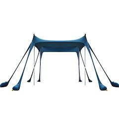 10x10FT Beach Canopy Tent Sun Shelter UPF50+ UV Protection Outdoor Beach Sun Shade with Sandbag Foldable Poles Carry Bag for Camping Trip Fishing Picn
