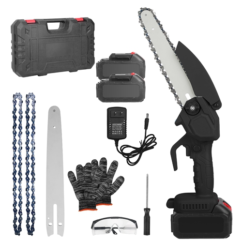 Electric Mini Chainsaw Portable Handheld Cordless Small Chain Saw ...