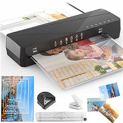 13Inch Laminator Machine Hot And Cold Mode A4 Personal Thermal Laminator With ABS Function 60S Warm-Up Time 30Mins Auto-Off for Home Office School Bus