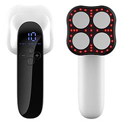 Body Shaping Machine Cordless Cellulite Massager Skin Tightening Device with 3 Modes 10 Levels Heating Function 15Mins Auto-off for Belly Waist Butt A