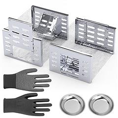 2Pcs Humane Rat Trap Catch and Release Live Mouse Cage Traps with Automatic Continuous Cycle Trapping for Chipmunk Rodent Mouse Small Animals