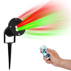 Outdoor Laser Projector Light Red and Green Projection Light with 3 Modes 12 Speeds 6Hrs Timer IP44 Waterproof Firefly Landscape Light for Christmas H