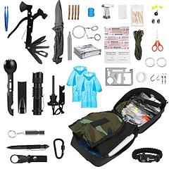121Pcs Survival Kits Professional Emergency Survival Gear Tactical First Aid Kit Supplies for Outdoor Adventure Camping Hiking Hunting