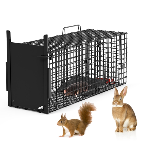 Squirrel Foot Racks 26in Single Door Live Animal Cage Trap For Animals Under 5LBS Easy To ...